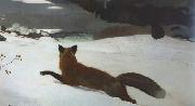 Winslow Homer Fox Hunt (mk44) oil painting artist